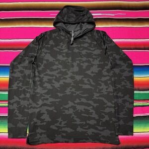 Lululemon Metal Vent Tech LS Hoodie 2.0 Men's M Heritage Camo Asphalt Gray Black